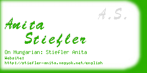 anita stiefler business card